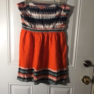 Silence + Noise strapless mini dress or top with side zipper size Large